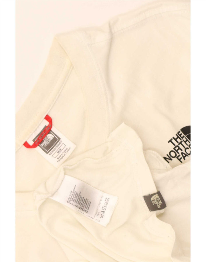 The North Face Mens Graphic T-Shirt Top Medium White Cotton