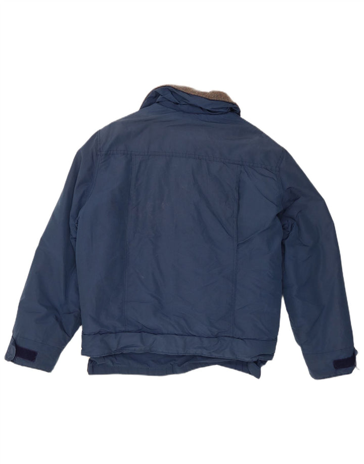 Woolrich Veste Bomber Homme UK 40 Large Bleu Marine Coton