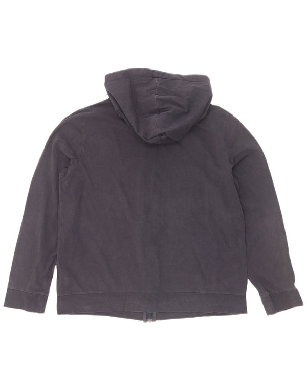 Felpa con cappuccio e zip da donna Adidas UK 20/22 XL Cotone blu navy