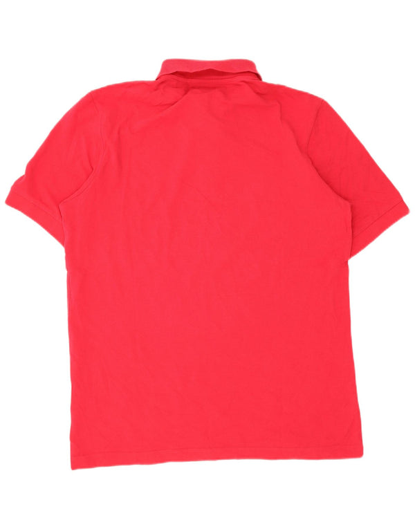 Kappa Mens Polo Shirt Large Pink Cotton