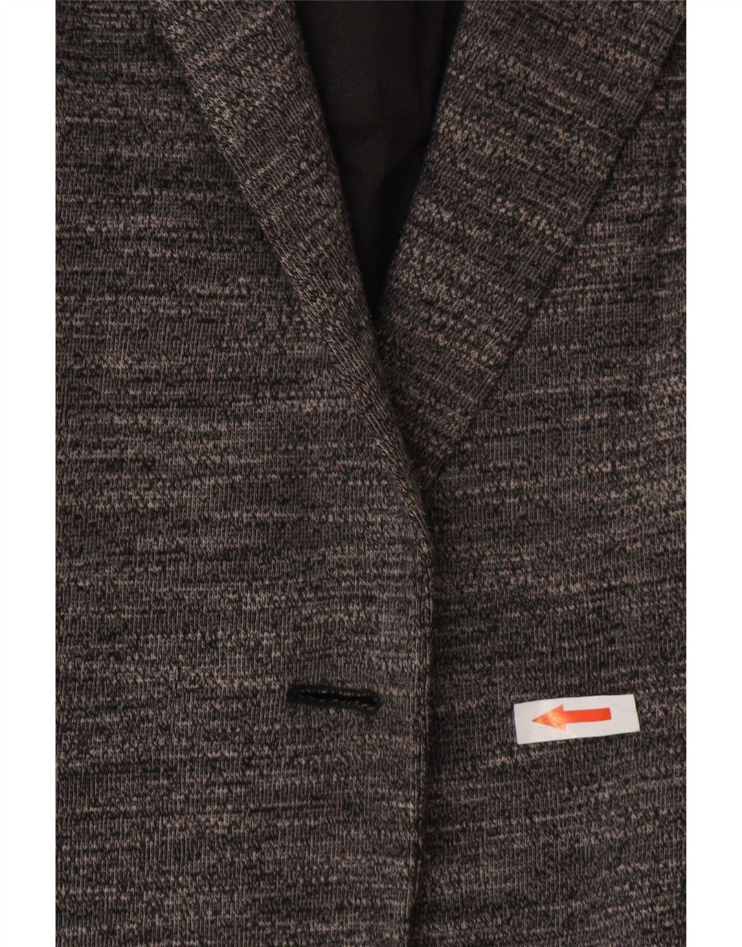 Zara Veste Blazer Ouverte Femme UK 12 Gris Moyen Moucheté