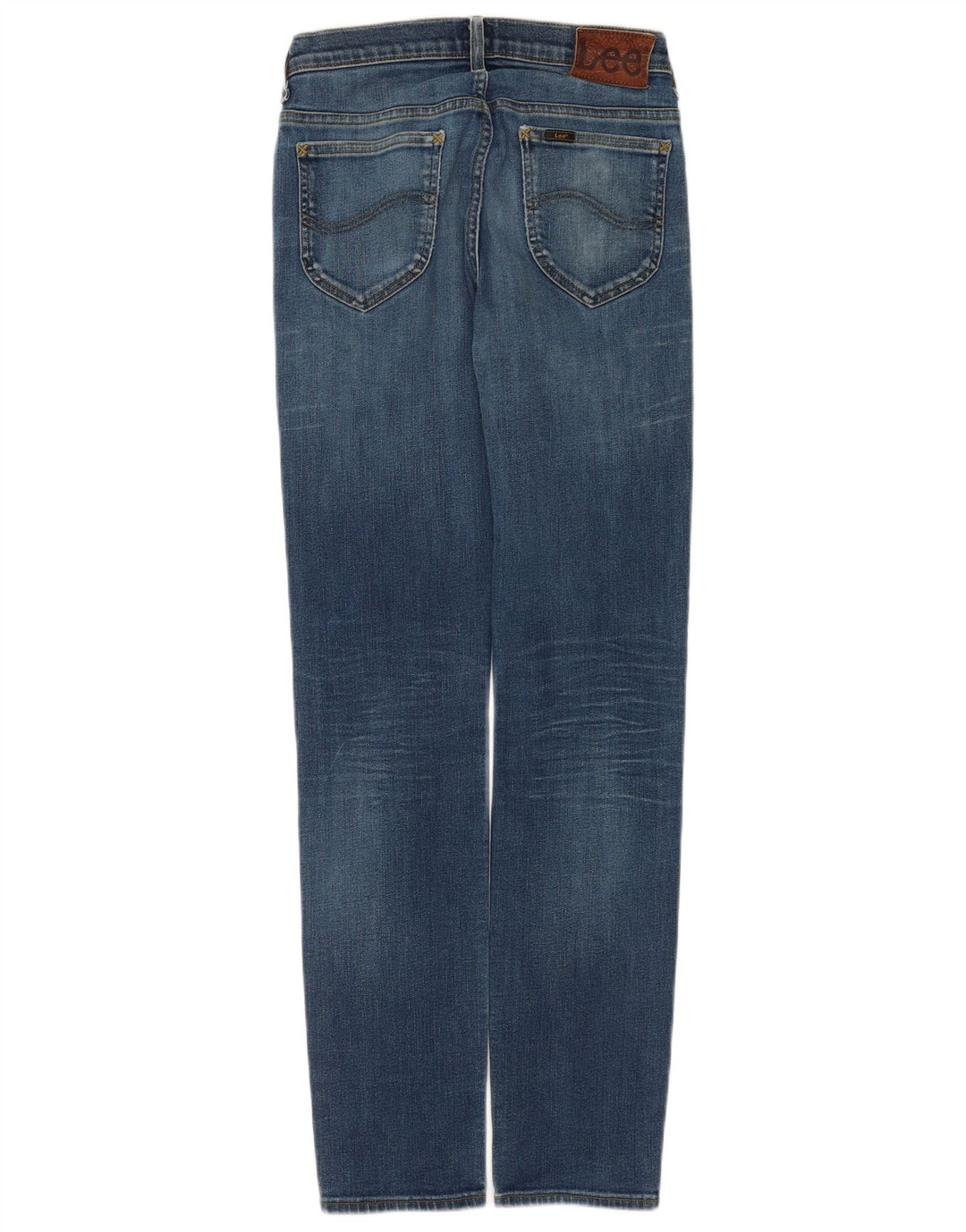 Lee Womens Rider Slim Jeans W28 L32 Blue Cotton