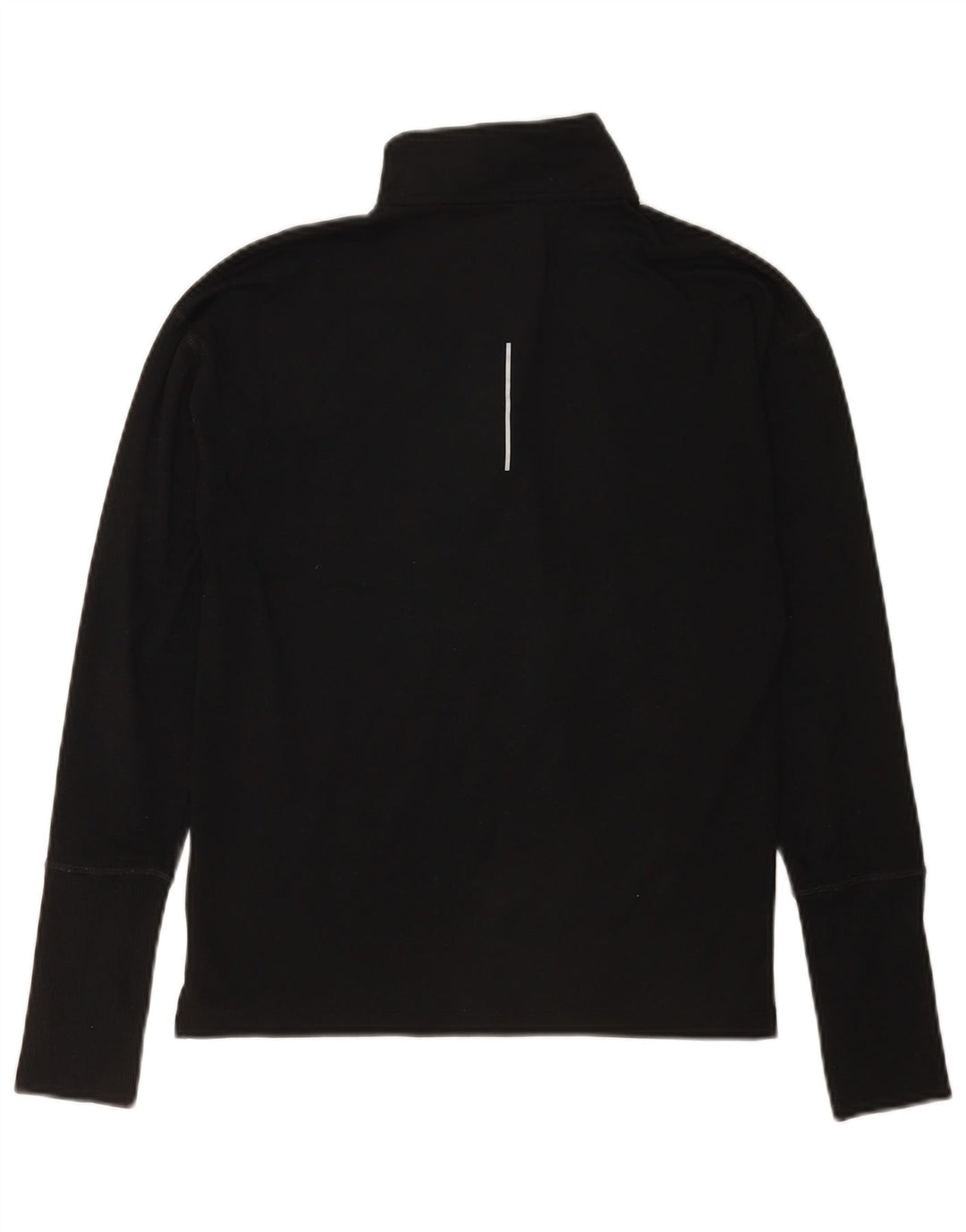 Nike Mens Dri Fit Zip Neck Top Long Sleeve XS Black