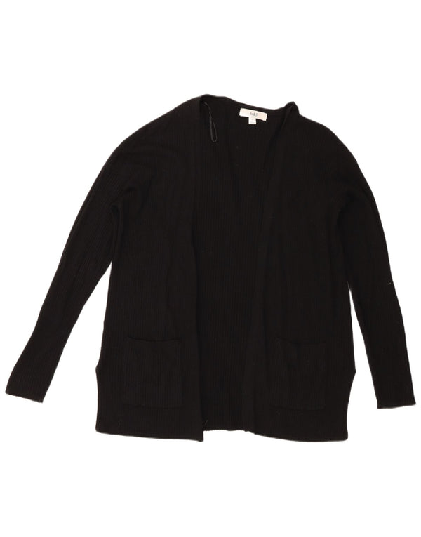 Marks & Spencer Offener Damen-Cardigan-Pullover UK 14 Mittelschwarze Viskose