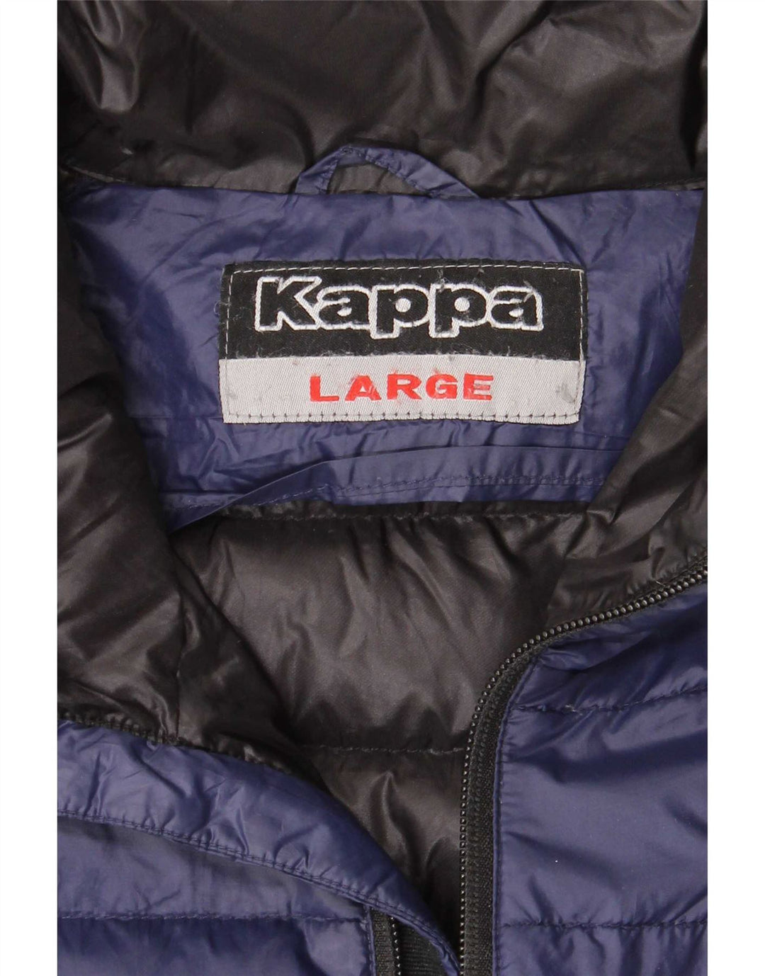 Kappa Veste matelassée pour homme UK 40 Large Bleu Marine Polyamide