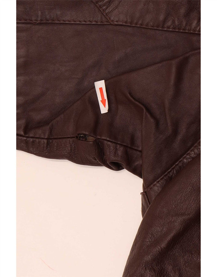 Vintage Damen Lederjacke UK 14 Large Braun