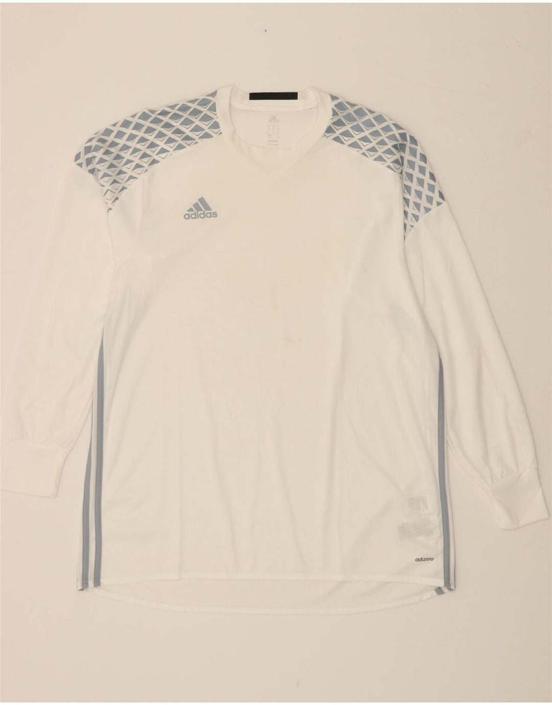 ADIDAS Mens Adizero Graphic Top Long Sleeve XL White Polyester