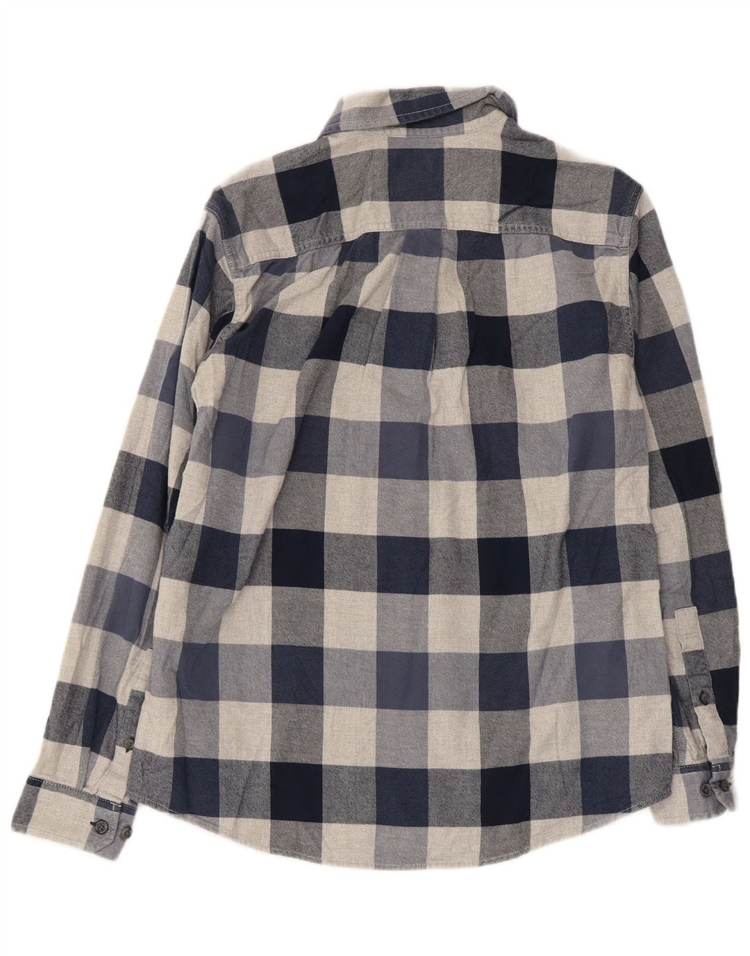 EDDIE BAUER Flanelskjorte til mænd Medium Navyblå ternet bomuld