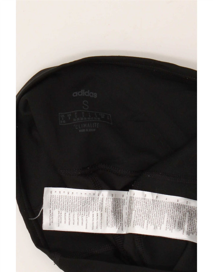 Leggings Adidas Climalite da donna UK 8/10 Piccolo poliestere nero