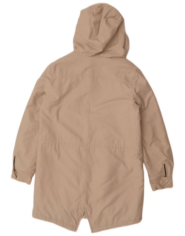 Hobbs Damen Übergroße Parkajacke UK 8 Small Beige Baumwolle