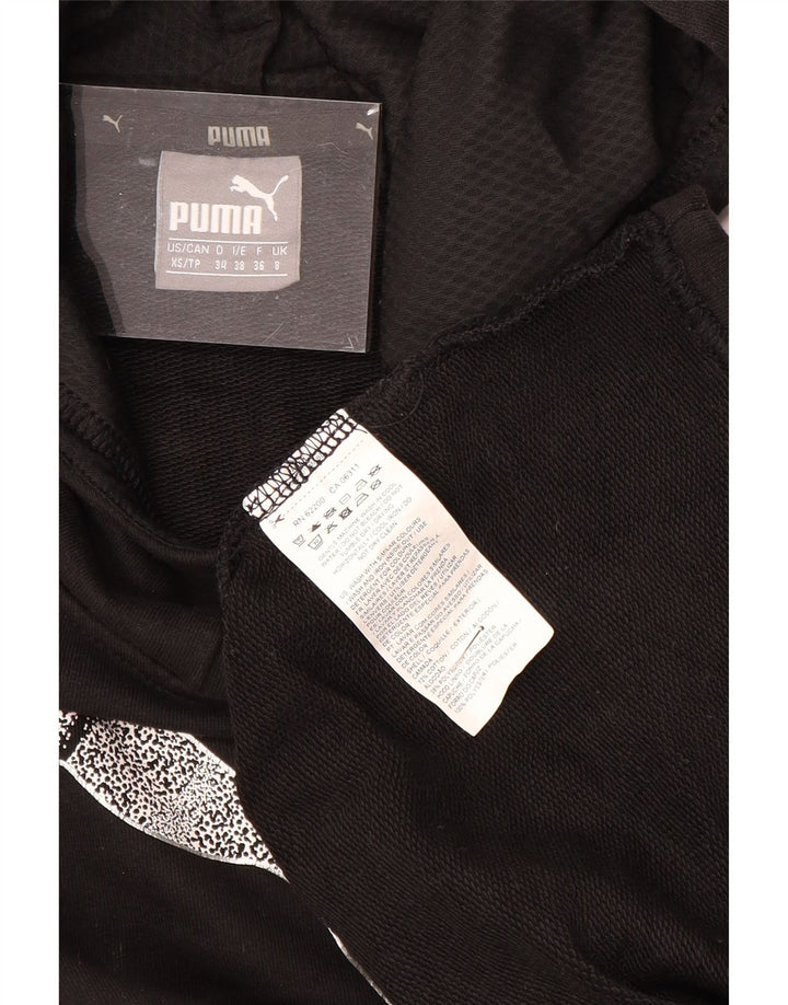 Felpa con cappuccio grafica da donna PUMA UK 8 Small Poliestere nero