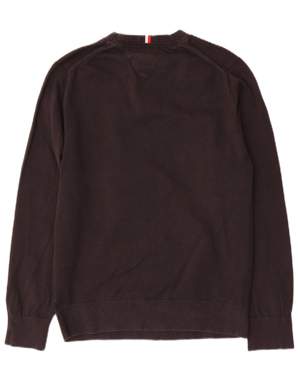 Tommy Hilfiger Mens Crew Neck Jumper Sweater Medium Black