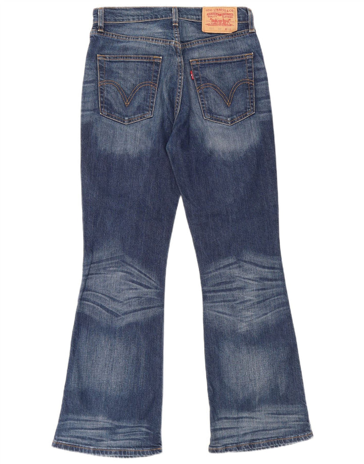 Levi's Womens 525 Bootcut Jeans W30 L30 Navy Blue Cotton