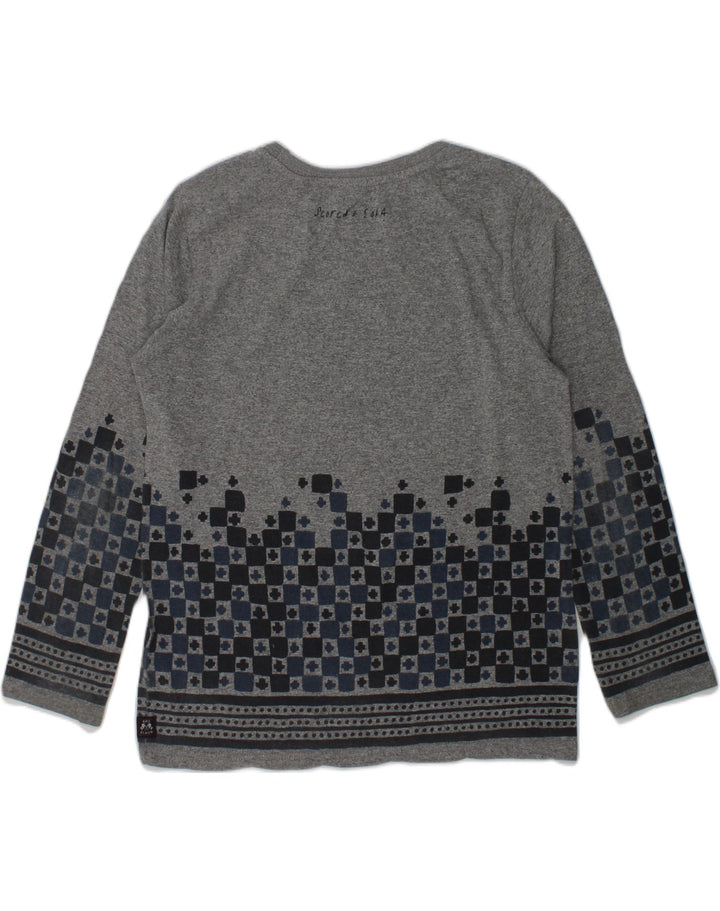 SCOTCH & SODA Girls Graphic Top Long Sleeve 5-6 Years Grey Geometric | Vintage Scotch & Soda | Thrift | Second-Hand Scotch & Soda | Used Clothing | Messina Hembry 