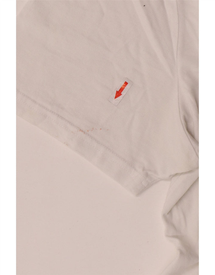 Lyle & Scott Mens Graphic T-Shirt Top 2XL White Cotton