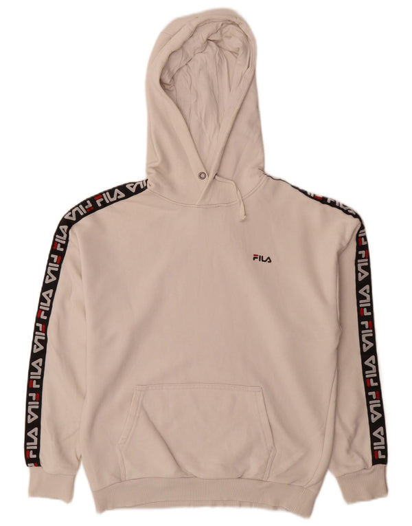 Fila Boys Tall Graphic Hoodie Džemper 15-16 godina bijeli pamuk u blokovima