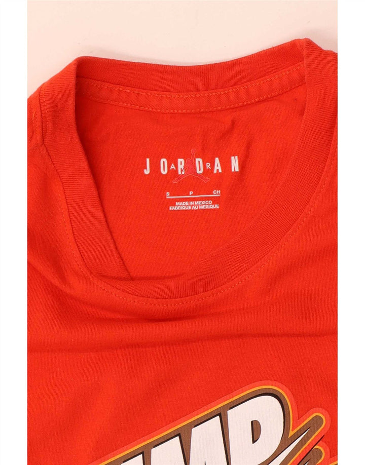 Męski T-shirt z grafiką Jordan, mały, czerwony