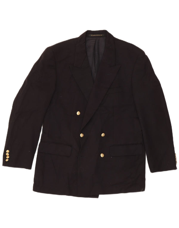 Marks & Spencer Herren St. Michael Blazer Jacke UK 40 Mittel Marineblau