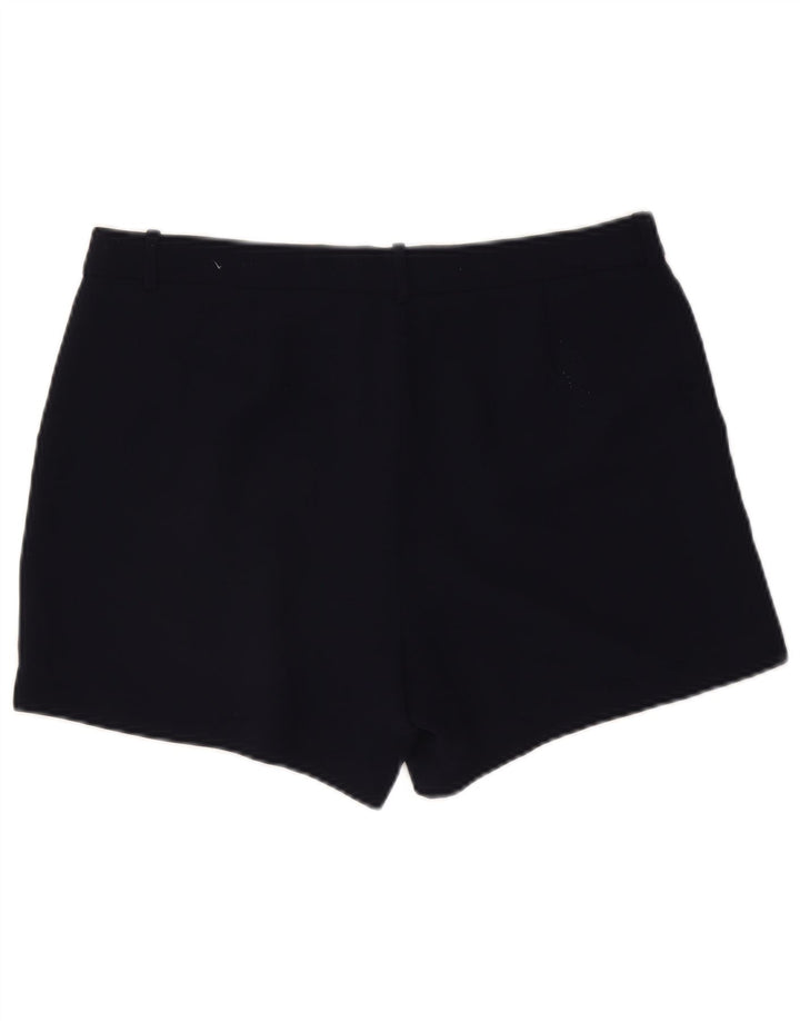 J. Crew Womens Pegged Chino Shorts US 12 Large W34  Navy Blue Polyester