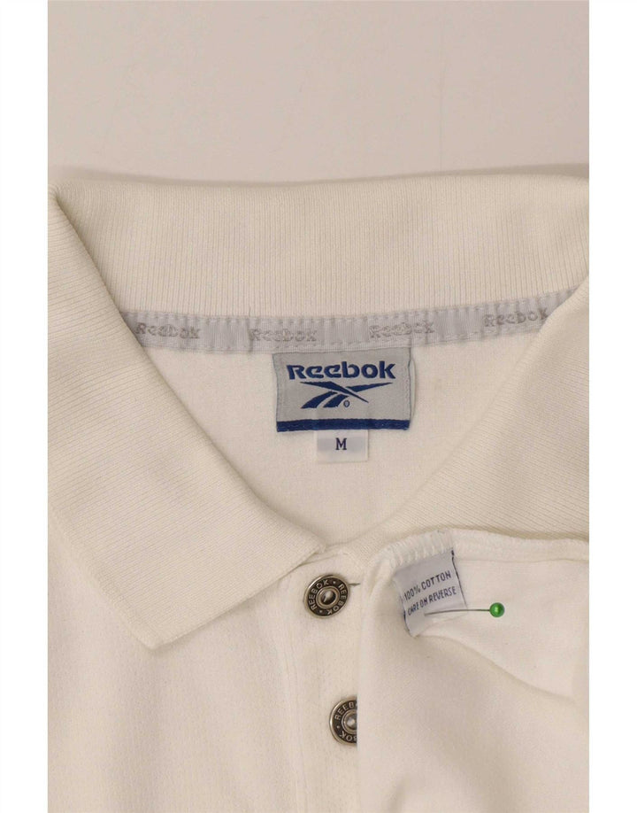 Reebok muška polo majica Srednje bijeli pamuk