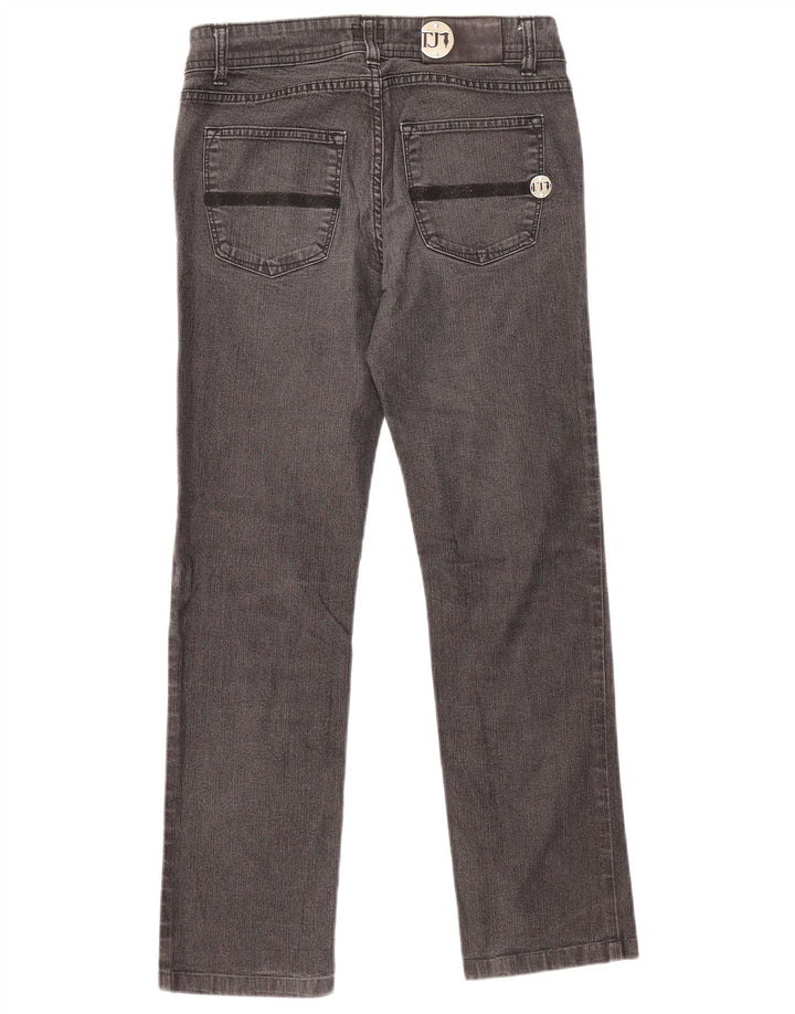 Trussardi Womens Straight Jeans W26 L27 Grey Cotton