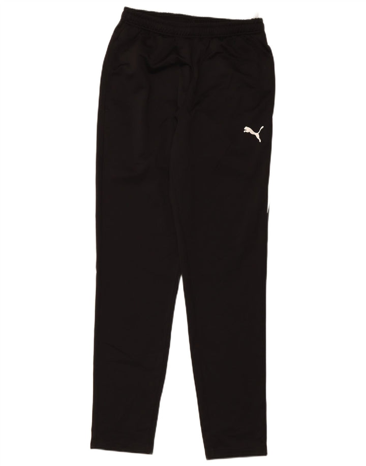 PUMA Mens Tracksuit Trousers Small  Black Colourblock Polyester