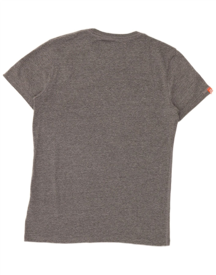 Superdry Herre grafisk T-shirt Top mellemgrå bomuld