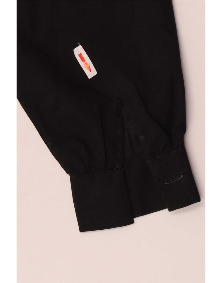 Lady Windsor Womens Shirt Blouse IT 42 Medium Black Polyester