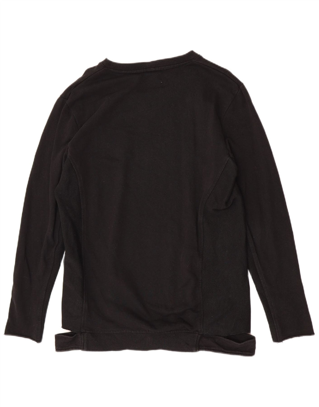 Felpa Zara Uomo Maglione Grande Cotone Nero