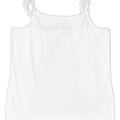BLUE MOTION Womens Crop Cami Top IT 48/50 XL White Cotton | Vintage | Thrift | Second-Hand | Used Clothing | Messina Hembry 