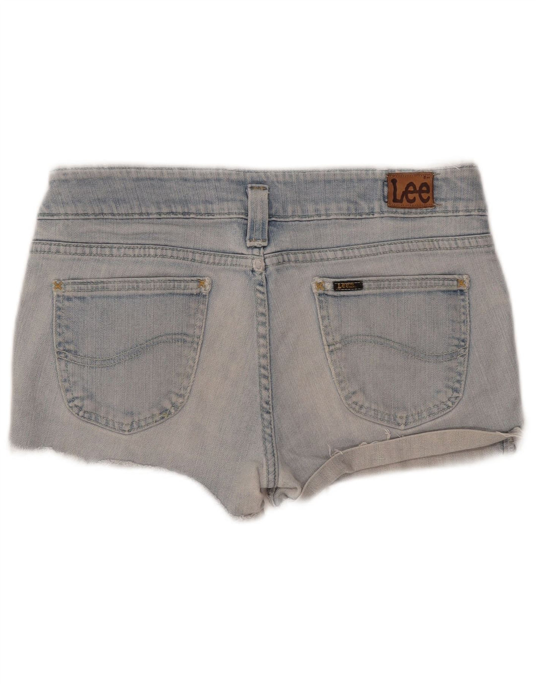Lee Womens Denim Shorts W32 Large Blue