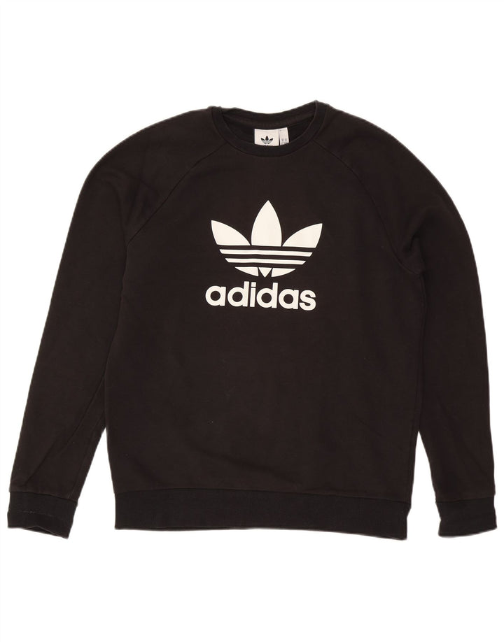 Adidas muška trenirka s grafičkim motivima Srednji crni pamuk