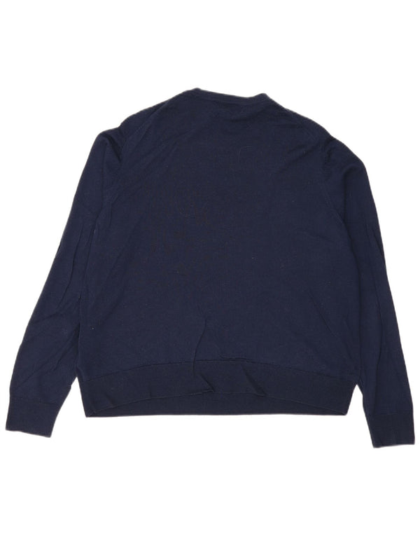 Maglione maglione girocollo da donna Marks & Spencer UK 20 2XL Blu navy