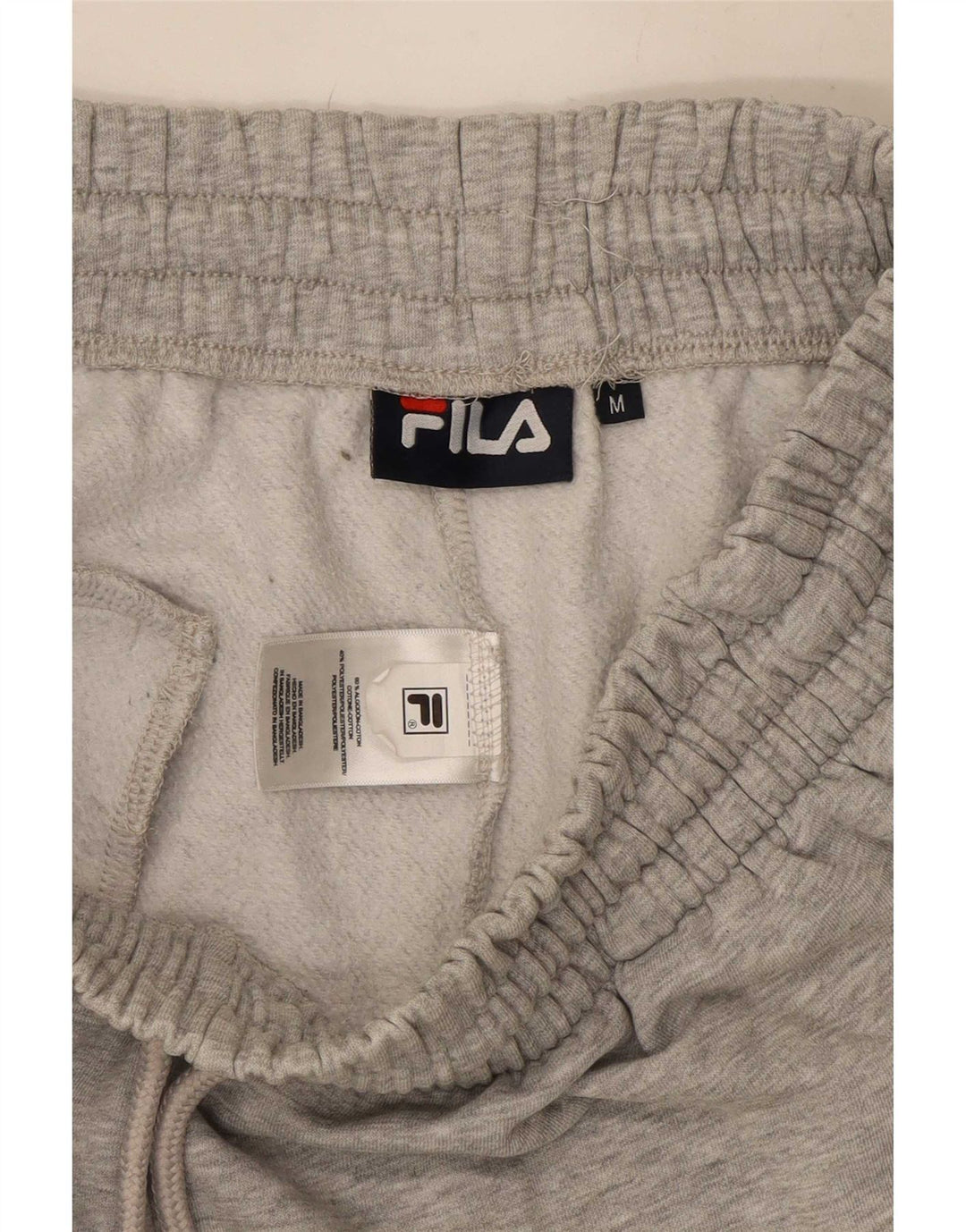 Fila Mens Graphic Sport Shorts Medium Grey Colourblock Cotton