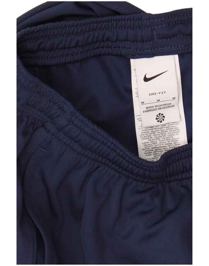 Nike Mens Dri Fit Tracksuit Trousers Medium Navy Blue Polyester