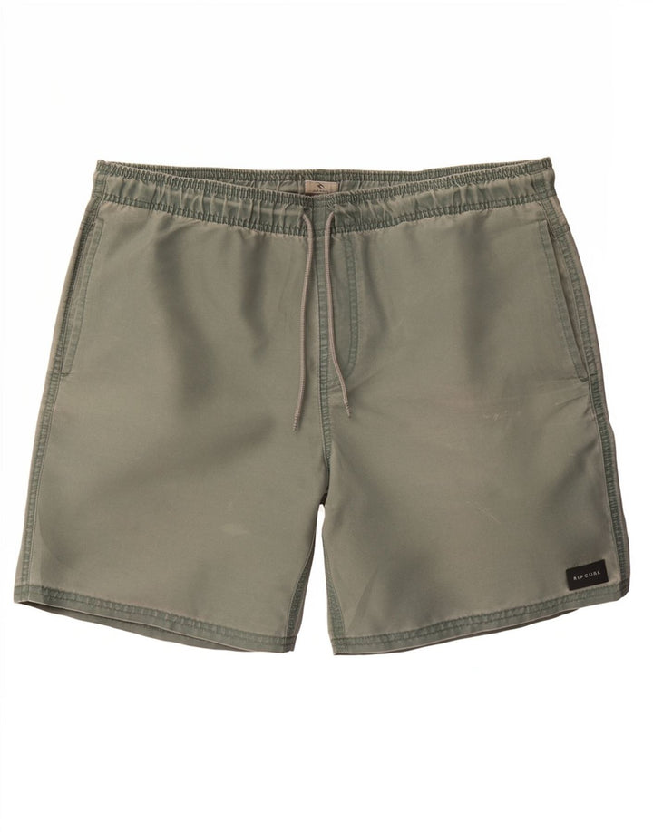 Rip Curl Mens Swimming Shorts Medium Green Polyester