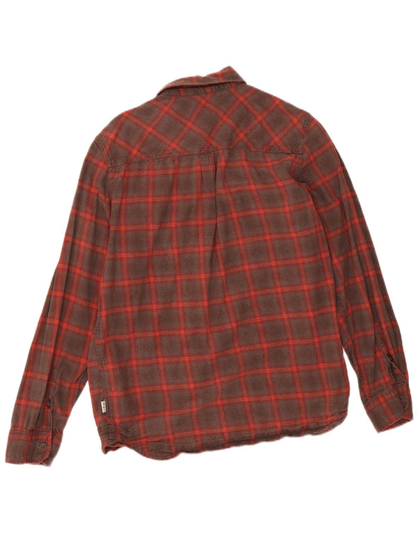 Rab Mens Flannel Shirt Medium Red Check Cotton