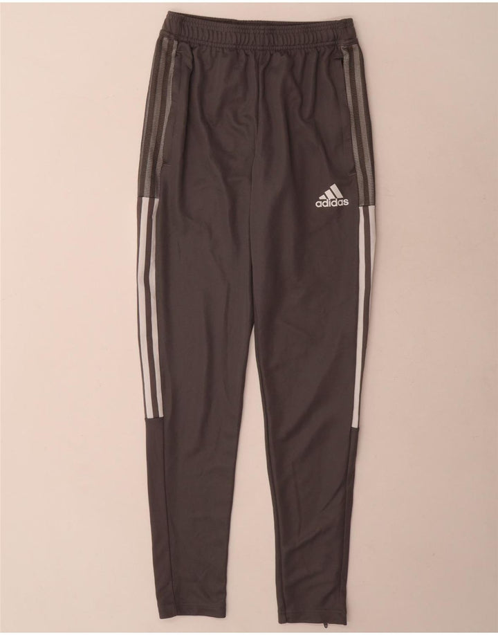 Adidas Mens Aeroready Tracksuit Trousers XS Grey Polyester