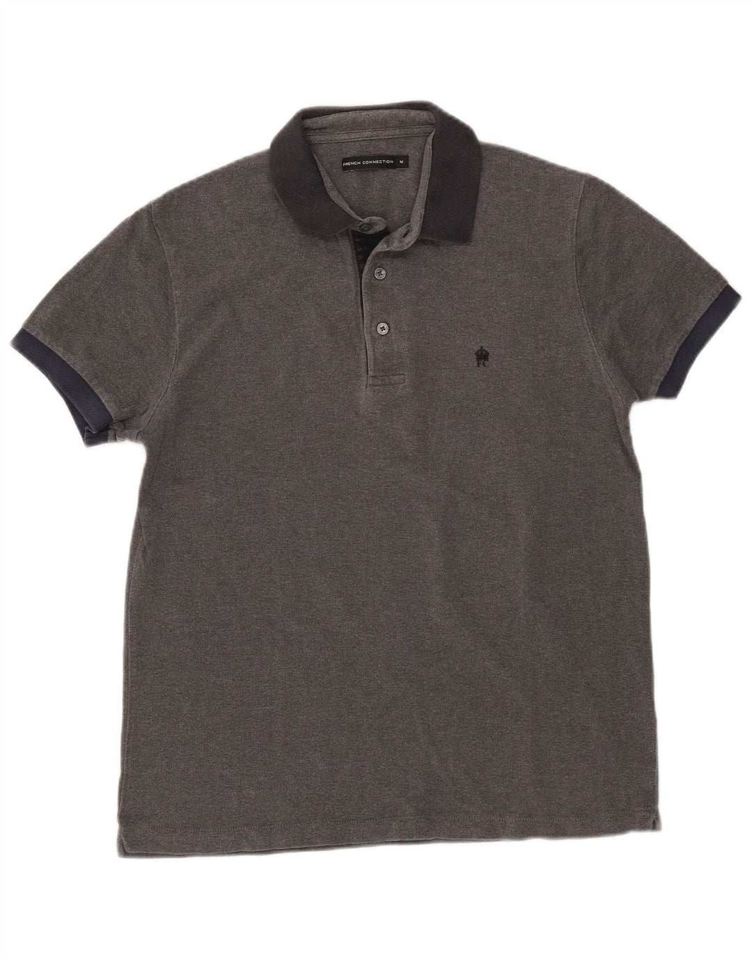 French Connection Herre poloshirt mellemgrå bomuld