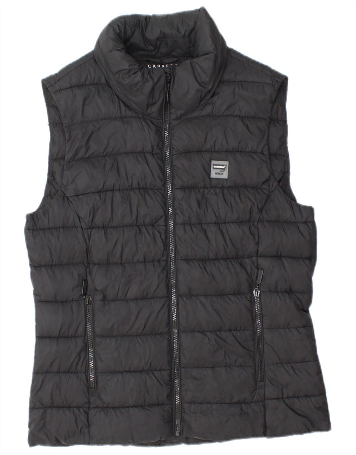 CARRERA Womens Padded Gilet UK 10 Small Black Polyamide