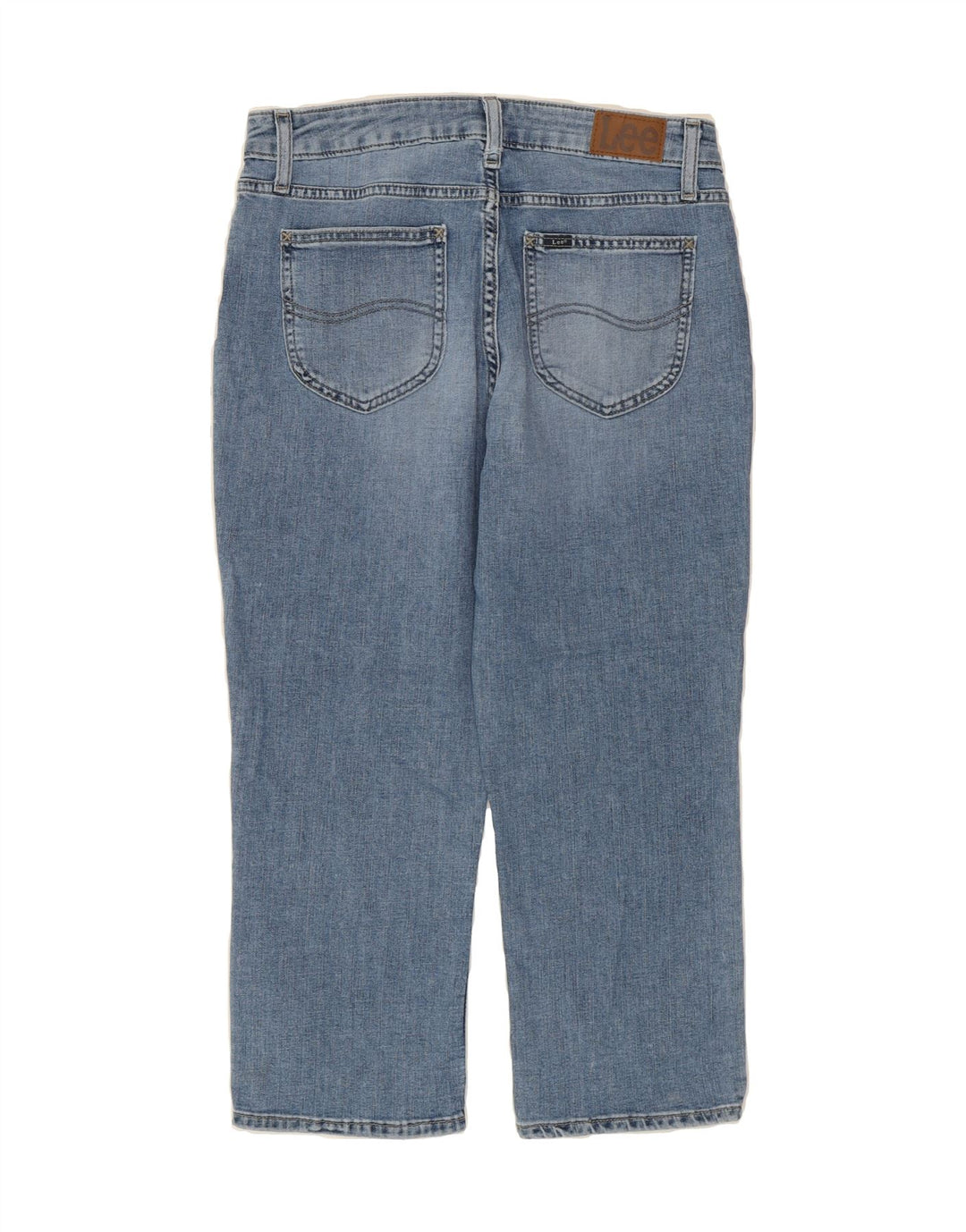 LEE Womens Regular Fit Mid Rise Capri Jeans US 10 Large W32 L22 Blue Vintage Lee and Second-Hand Lee from Messina Hembry 