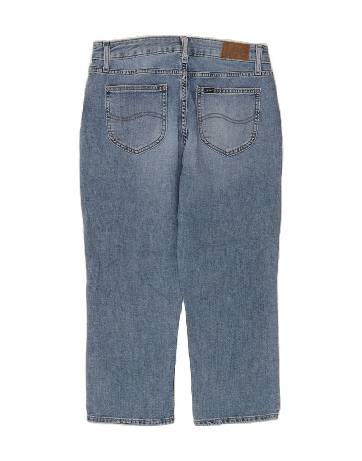 LEE Womens Regular Fit Mid Rise Capri Jeans US 10 Large W32 L22 Blue Vintage Lee and Second-Hand Lee from Messina Hembry 
