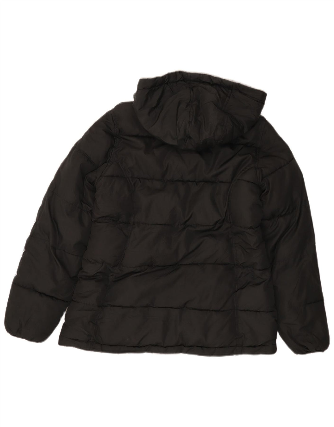 Reebok Womens Graphic Hooded Padded Jacket UK 10 Small Black