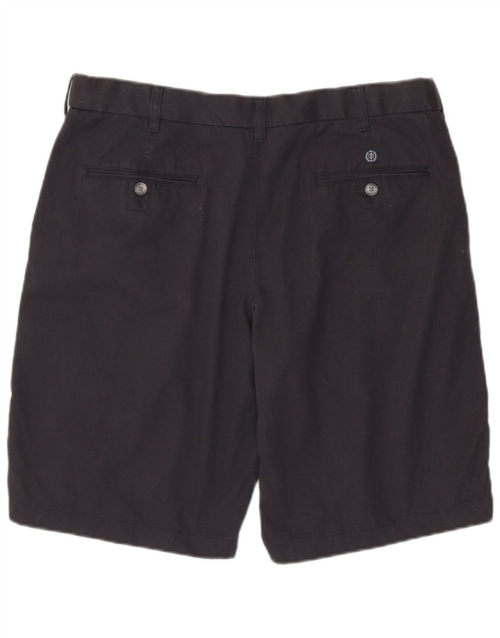 Marks & Spencer Mens Chino Shorts W36 Large Navy Blue Cotton