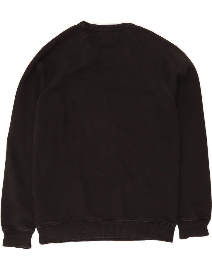 ADIDAS Mens Graphic Sweatshirt Jumper Medium Black Cotton Vintage Adidas and Second-Hand Adidas from Messina Hembry 