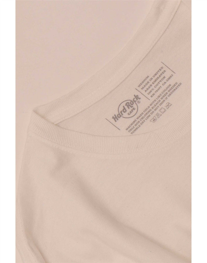 Hard Rock Cafe Mens Dublin Graphic T-Shirt Top Medium White Cotton