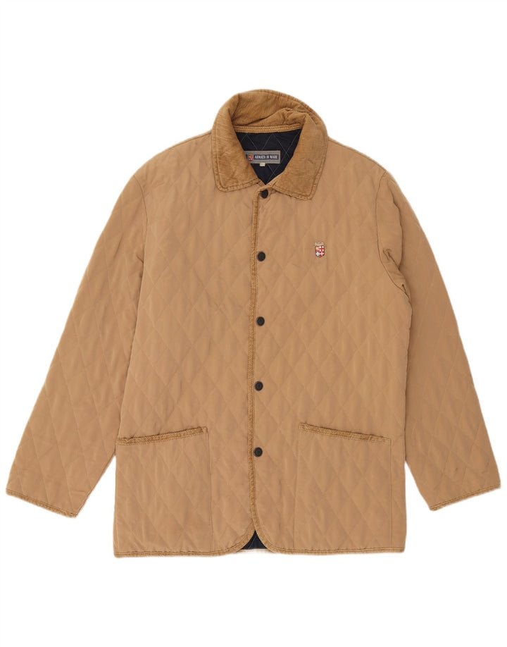 Armata Di Mare Mens Quilted Jacket UK 38 Medium Beige Polyester
