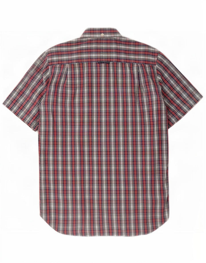 Cămașă cu mânecă scurtă pentru bărbați Superdry, bumbac cu carouri multicolore mediu