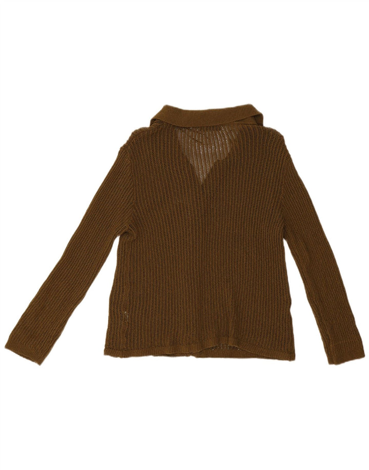 Zara Damen-Strickjacke in Übergröße, Gr. 10, Größe S, Grün