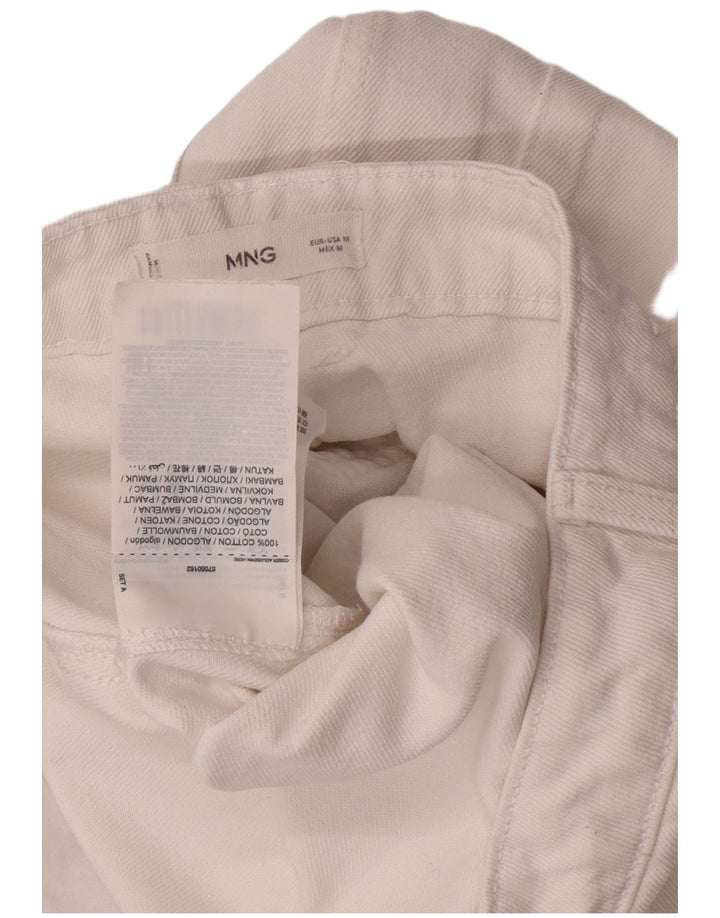 Mango Dame Denim Nederdel Medium W30 Hvid Bomuld